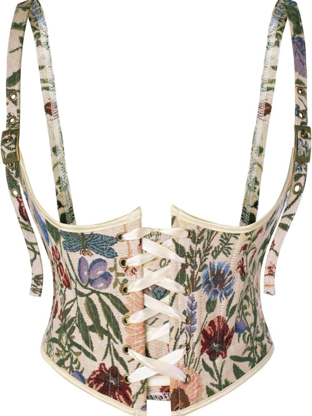 Floral Renaissance Underbust Corset Belt for Women | Scarlet Darkness Style
